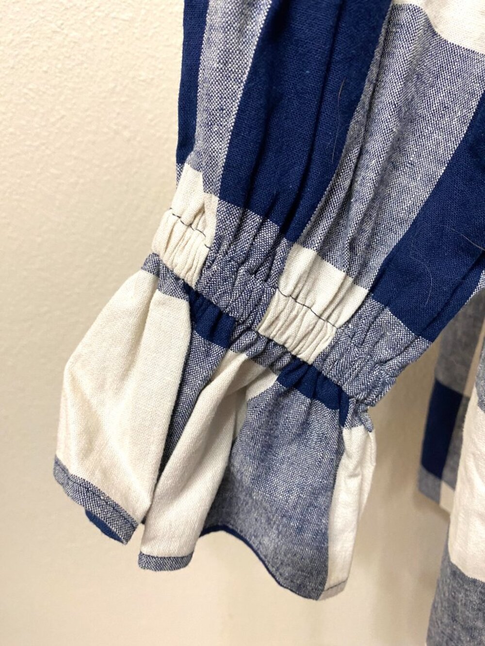 Dancing Kind Isabel Navy Buffalo Plaid Dress Size 1 - Picture 7 of 11